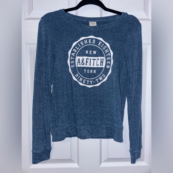 Abercrombie & Fitch Tops - Abercrombie & Fitch Teal Womens Crew Neck Tee